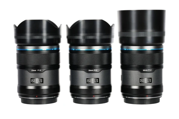 Sirui Sniper 23mm, 33mm & 56mm F1.2 APSC Auto-Focus Lens Kit (E Mount, Black, Carbon Fiber)
