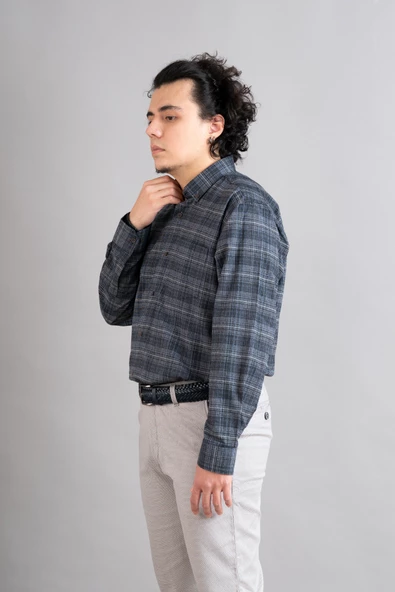 ADVANTE CEPLİ RAHAT KESİM KIŞLIK ERKEK GÖMLEK - Resim 7