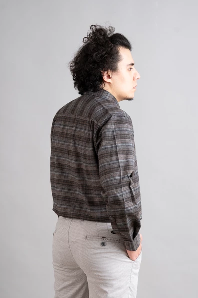 ADVANTE CEPLİ RAHAT KESİM KIŞLIK ERKEK GÖMLEK - Resim 5