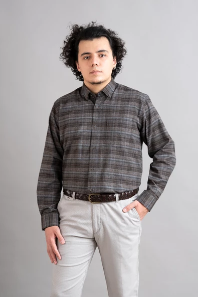 ADVANTE CEPLİ RAHAT KESİM KIŞLIK ERKEK GÖMLEK - Resim 2