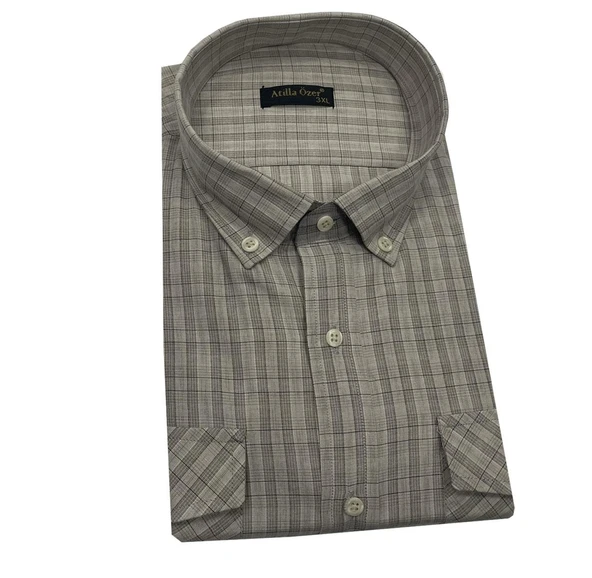 Atilla Özer Büyük Beden Klasik Erkek Gömlek 7326 - 2