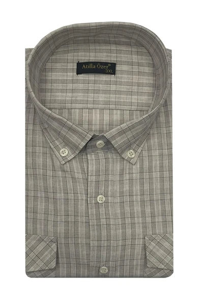 Atilla Özer Büyük Beden Klasik Erkek Gömlek 7326