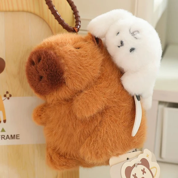 Köpek Yavrusu Kapibara Peluş Oyuncak - 12cm - 6