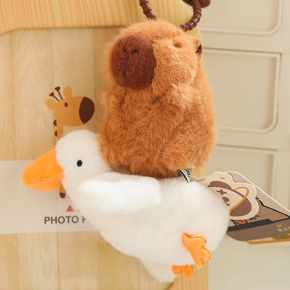 Köpek Yavrusu Kapibara Peluş Oyuncak - 12cm - 8