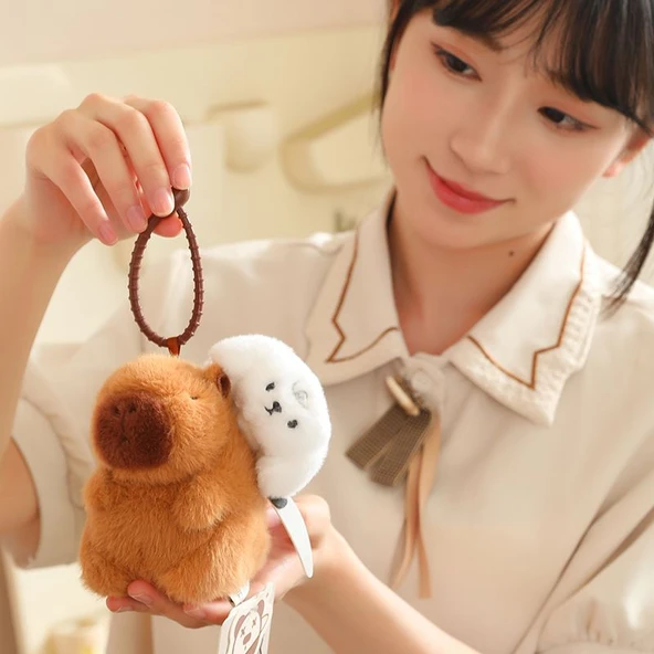 Köpek Yavrusu Kapibara Peluş Oyuncak - 12cm - 9