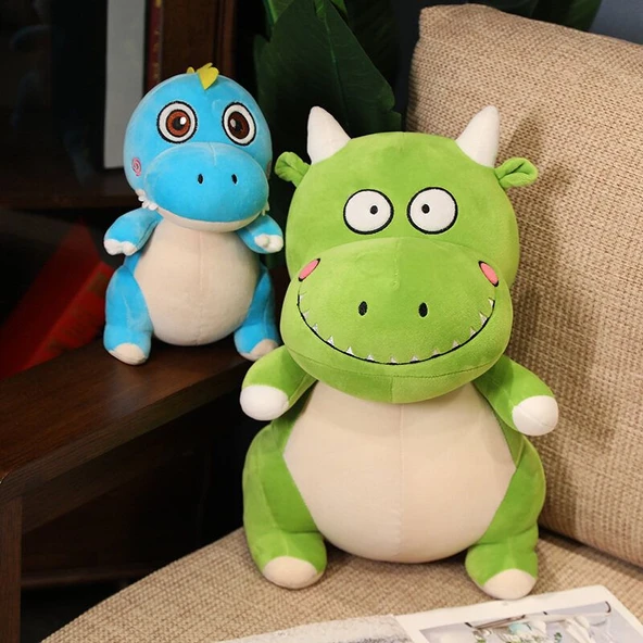 Kırmızı Dinozor Peluş Oyuncak - 25 cm - 7