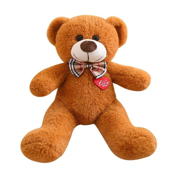 Çilek Aşkı Peluş Oyuncak Ayı - Bez Çanta - 35cm - 12