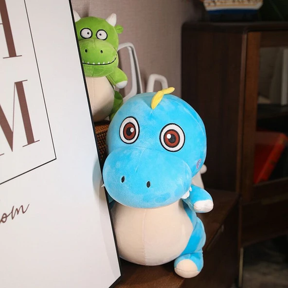 Kırmızı Dinozor Peluş Oyuncak - 25 cm - 10