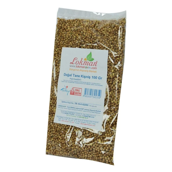 Doğal Tane Kişniş Aşotu Kinzi Öğütülmemiş Aş Otu Tohumu 100GR - 3