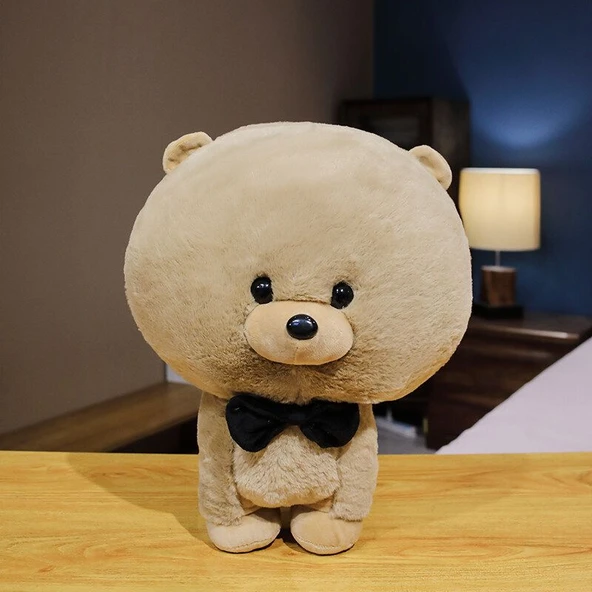 Bichon Frise Peluş Oyuncak Bebek - Kahverengi 25cm