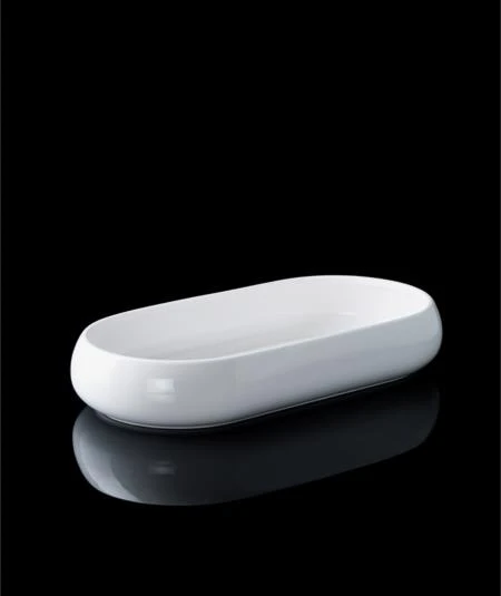 Acar Bianco Perla Porselen Oval Kayık Tabak - 35 cm SCT-21-0230