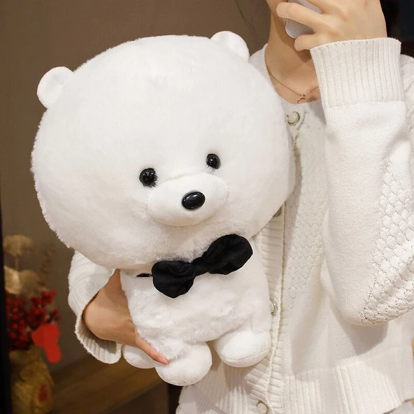 Bichon Frise Peluş Oyuncak Bebek - Kahverengi 25cm - 11