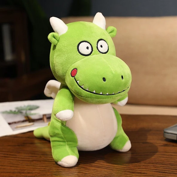 Kırmızı Dinozor Peluş Oyuncak - 25 cm - 3