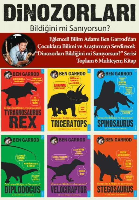 Dinozorları Bildiğini mi Sanıyorsun (6 Kitaplık Set)