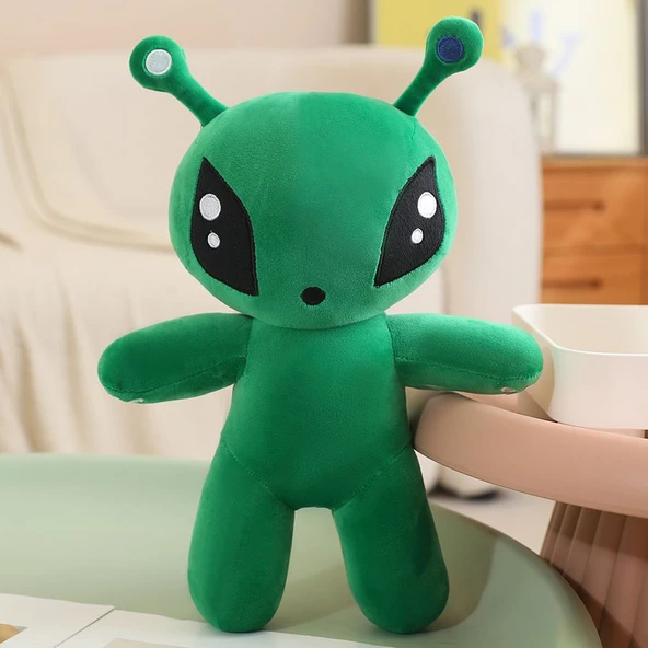 Peluş Uzaylı Oyuncak - Yeşil - 34cm