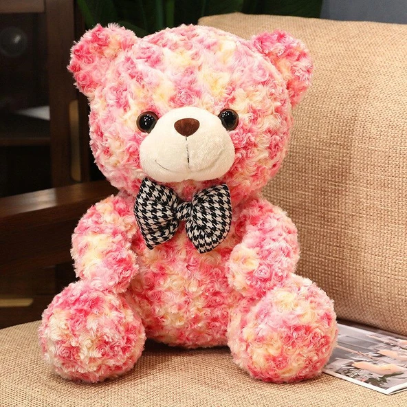 Oyuncak Peluş Ayıcık - Kırmızı - 25 cm