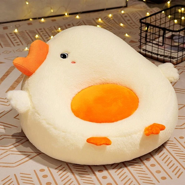 Büyük Kaz Peluş Çocuk Koltuğu - Gri - Büyük Boy - 2