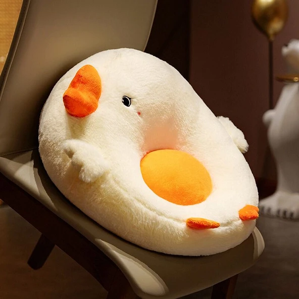 Büyük Kaz Peluş Çocuk Koltuğu - Pembe - Büyük Boy - 8