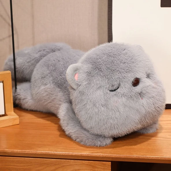 Tuantuan Kedi Peluş Oyuncak - Gri - 55cm