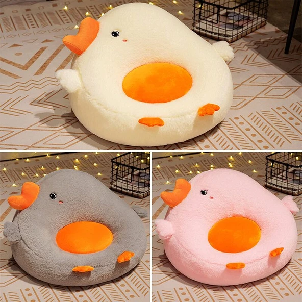 Büyük Kaz Peluş Çocuk Koltuğu - Beyaz - Küçük Boy - 6