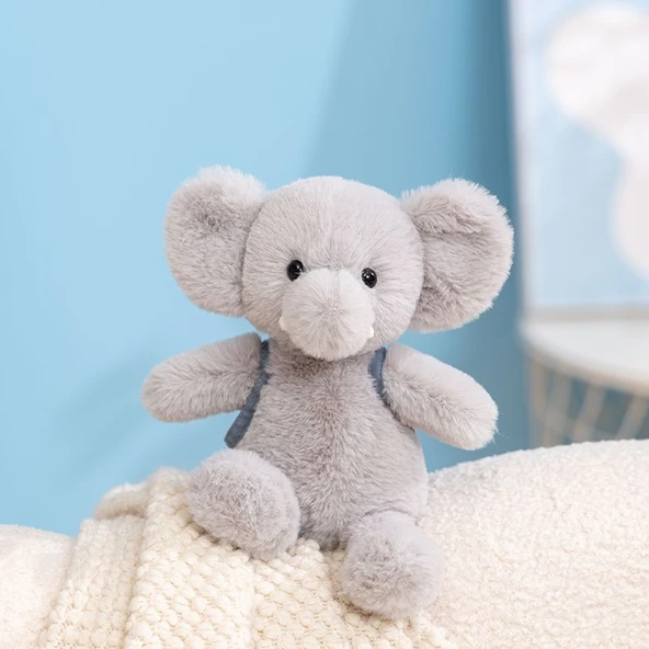 Sırt Çantalı Peluş Fil Oyuncak - 22cm