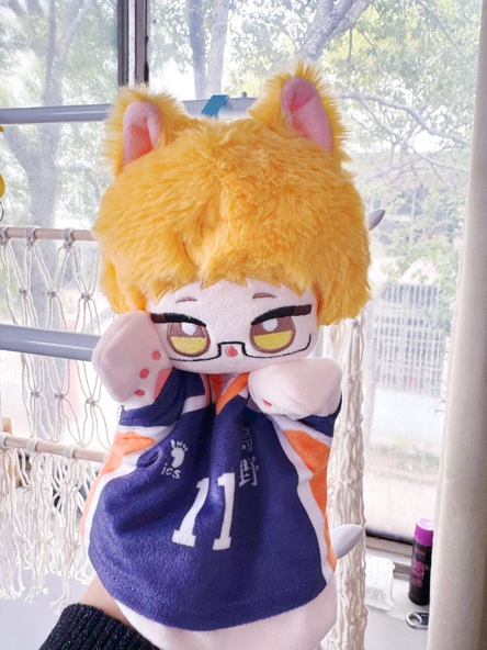 Haikyuu!! Kei Tsukishima Peluş El Kuklası Bebek - 25cm - 7