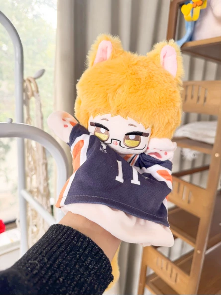 Haikyuu!! Kei Tsukishima Peluş El Kuklası Bebek - 25cm - 1