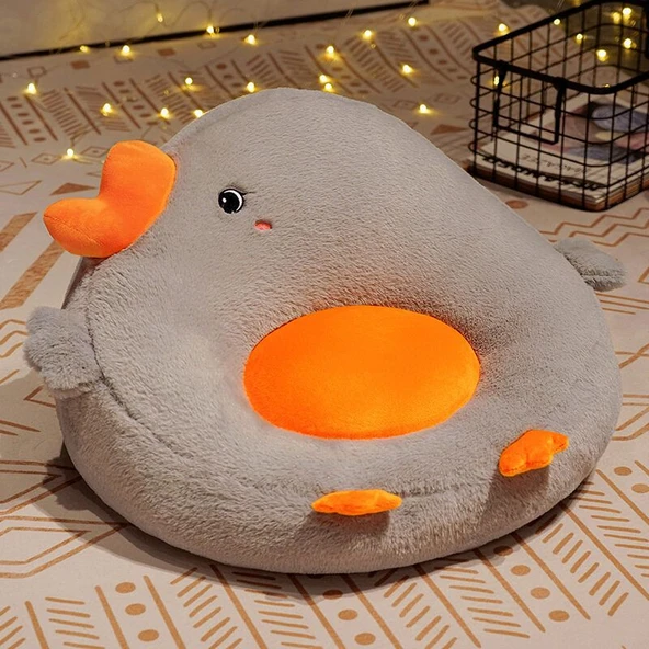 Büyük Kaz Peluş Çocuk Koltuğu - Pembe - Küçük Boy - 5
