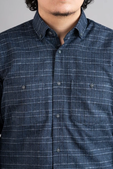 ADVANTE ÇİFT CEP RAHAT KESİM KIŞLIK ERKEK GÖMLEK - 3