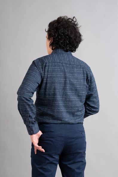 ADVANTE ÇİFT CEP RAHAT KESİM KIŞLIK ERKEK GÖMLEK - 4