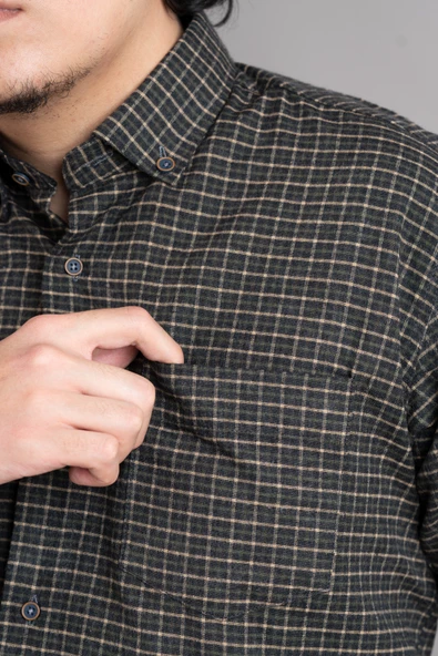 ADVANTE CEPLİ RAHAT KESİM KIŞLIK ERKEK GÖMLEK - Resim 3