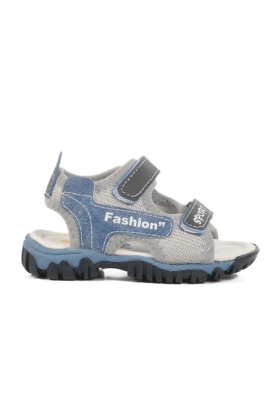 Ayakmod Lacivert Cırtlı Ortopedik Erkek Çocuk Spor Sandalet 25T102 B
