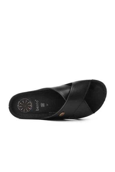 Ayakmod Siyah Anatomik Kadın Terlik Ayakmod 15.032 Z - 5