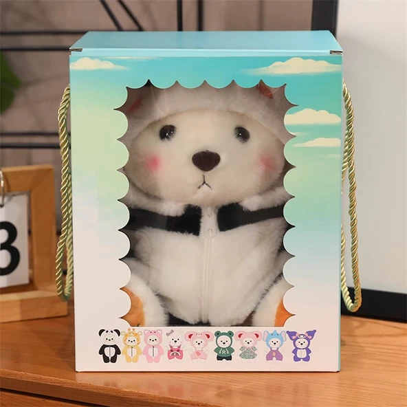Dönüşen Ayı Peluş Oyuncak - Panda 40cm (Hediye Kutusu Yok)