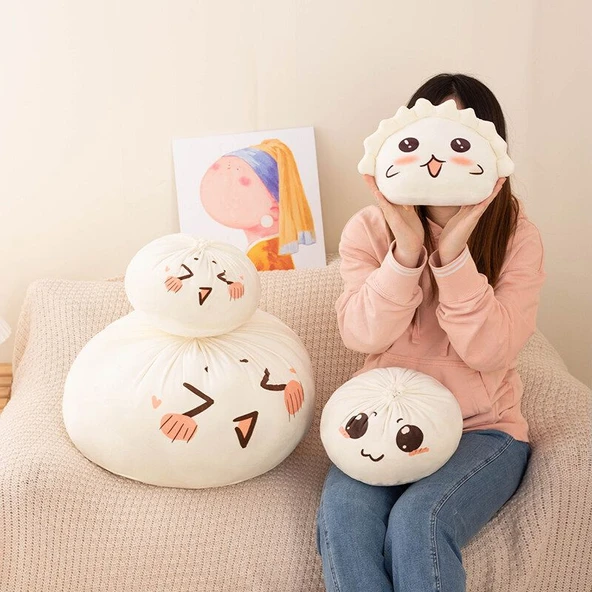 Sevimli Mantı Yastık - Mengmeng Shuijiao - 30cm - 3