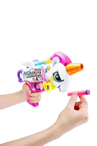 Blastercorn 16 Mermili Sünger Dart Atan Silah 30 cm: Bu Unicorn'u Kızdırmak İstemezsin! - 5