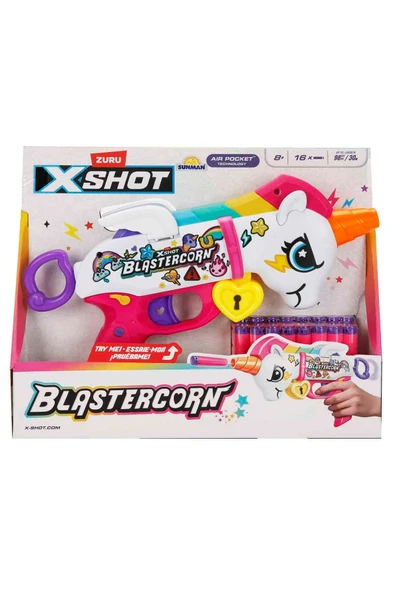 Blastercorn 16 Mermili Sünger Dart Atan Silah 30 cm: Bu Unicorn'u Kızdırmak İstemezsin! - 6