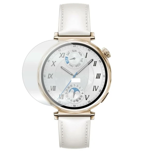 Huawei Watch GT 5 41MM Uyumlu 3 Adet Şeffaf Ultra koruyucu Nano Jelatin - Resim 3