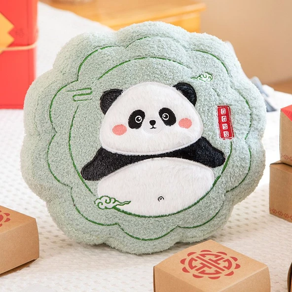 Ay Figürlü Peluş Yastık - Birleşme - Panda - 10cm Anahtarlık
