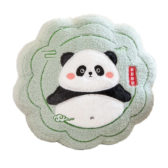 Ay Figürlü Peluş Yastık - Çiçek Açan Pembe Domuz - 10cm Anahtarlık - 12