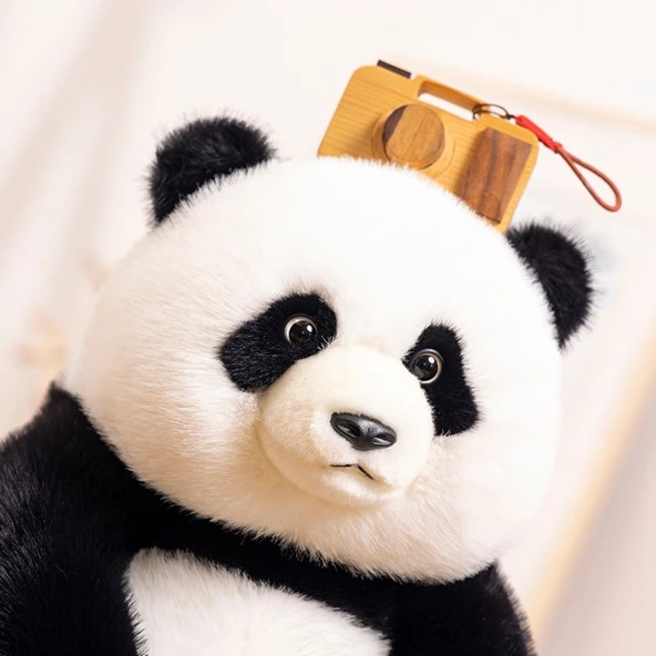 Oturan Panda Peluş Oyuncak - Resim Rengi - 35cm - Resim 10