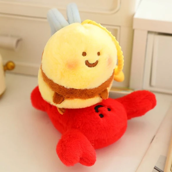 Arı Istakoz Kolye Peluş Oyuncak - 10cm