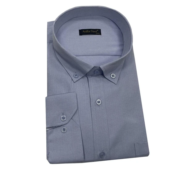 Atilla Özer Büyük Beden Klasik Erkek Gömlek 7328 - 2