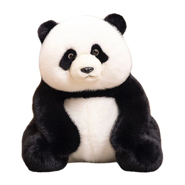 Oturan Panda Peluş Oyuncak - Resim Rengi - 35cm - Resim 12