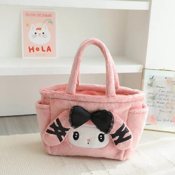 Dantel El Çantası - Pembe Melodi - 32x25cm