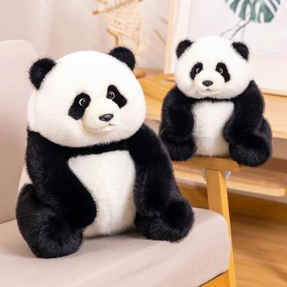 Oturan Panda Peluş Oyuncak - Resim Rengi - 35cm - Resim 2