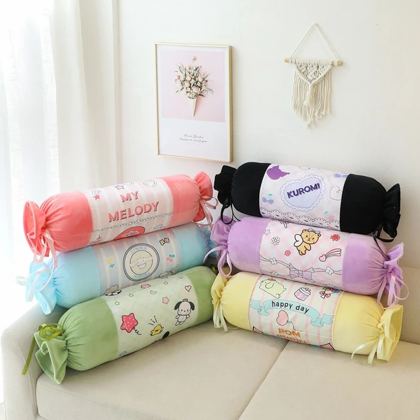 Şeker Yastık Peluş Oyuncak - Sarı - 70cm - 3