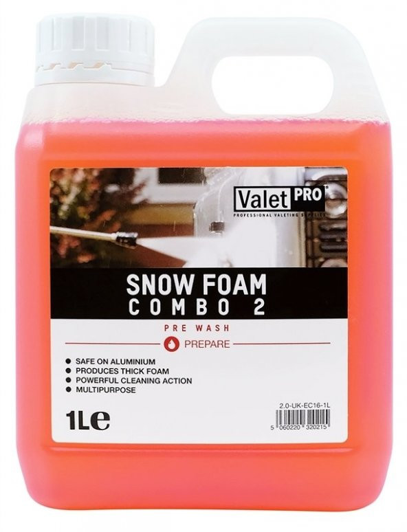 Valet Pro Snow Combo 2 Yoğun Kir Sökücü Köpük - 1 lt
