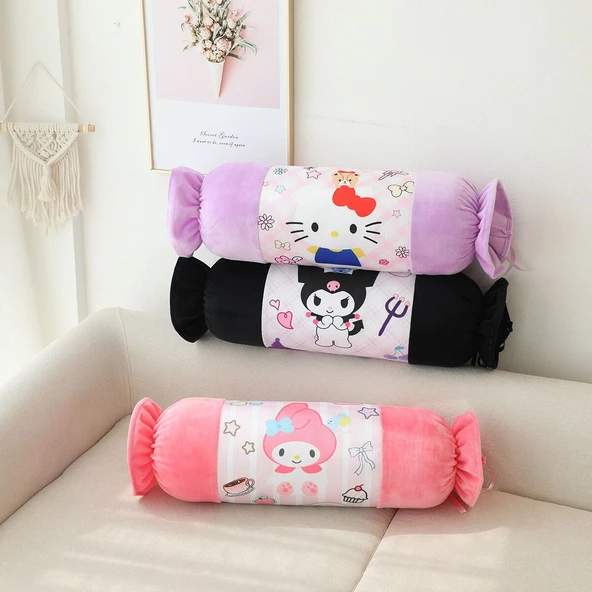 Şeker Yastık Peluş Oyuncak - Sarı - 70cm - 10