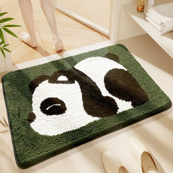 Çizgi Film Banyo Paspası 50x80cm - Mini Panda